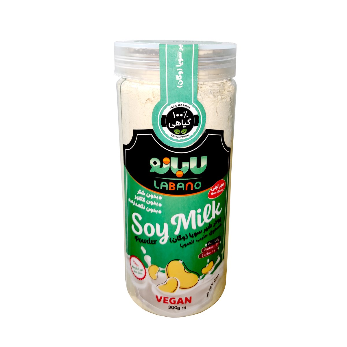 پودر شیر سویا 300 گرمی وگان